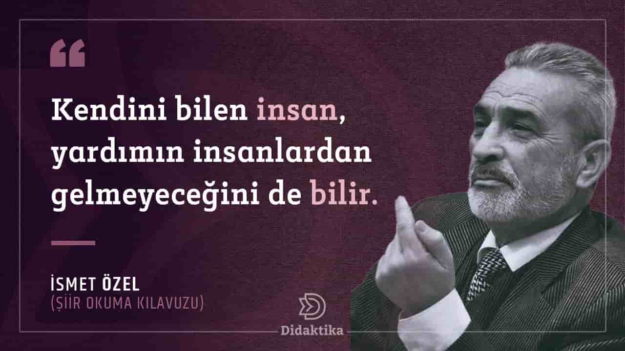 İsmet Özel Sözleri